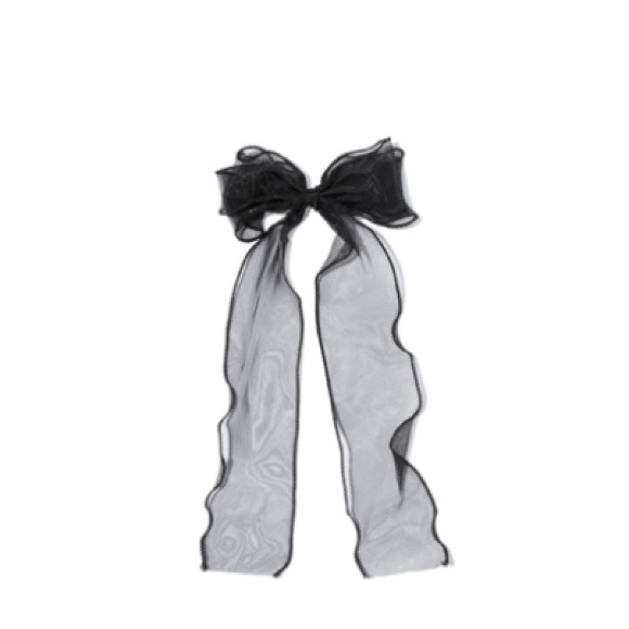 NWT WeWoreWhat Black Hair Bow Clip - Picture 2 of 7